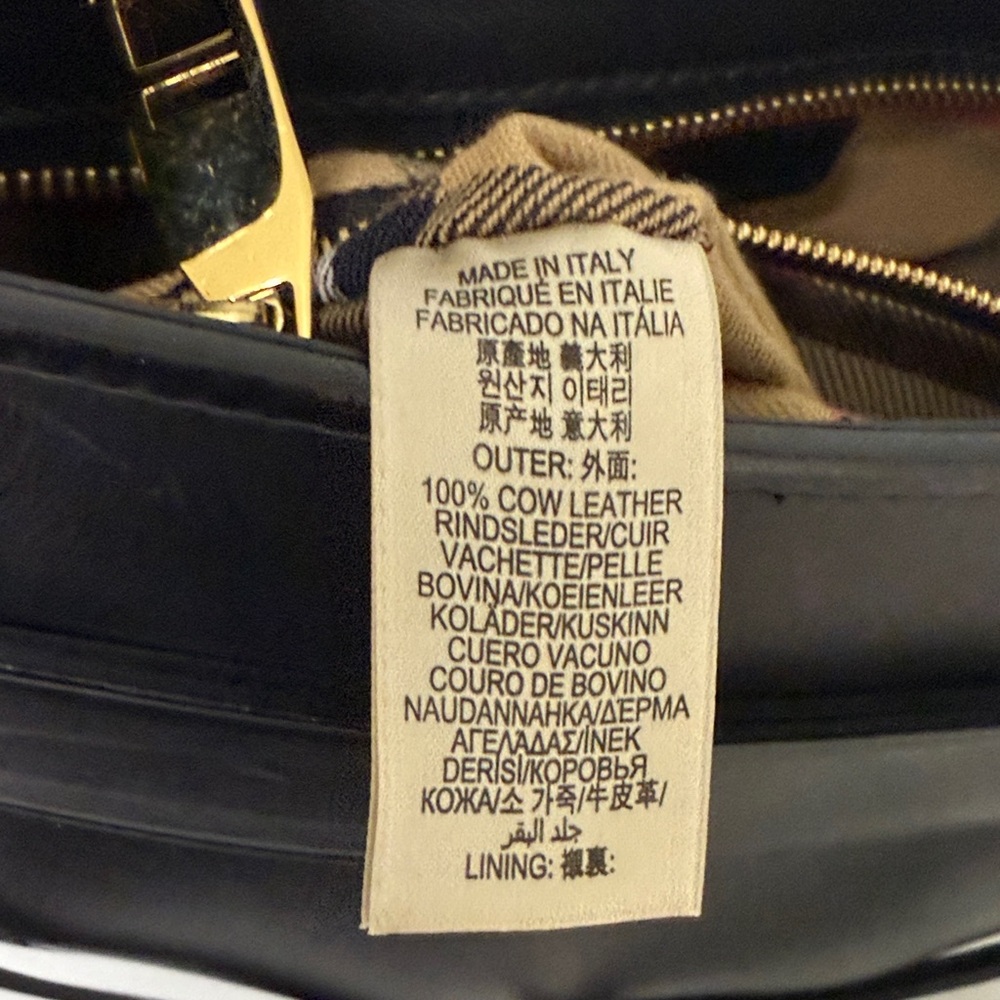 Burberry Black Shoulder Bag with Gold Details - Picture 14 of 16